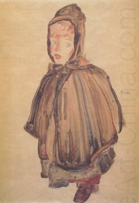 Egon Schiele Girl with Hood (mk12) china oil painting image